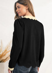 Scallop Trim Top