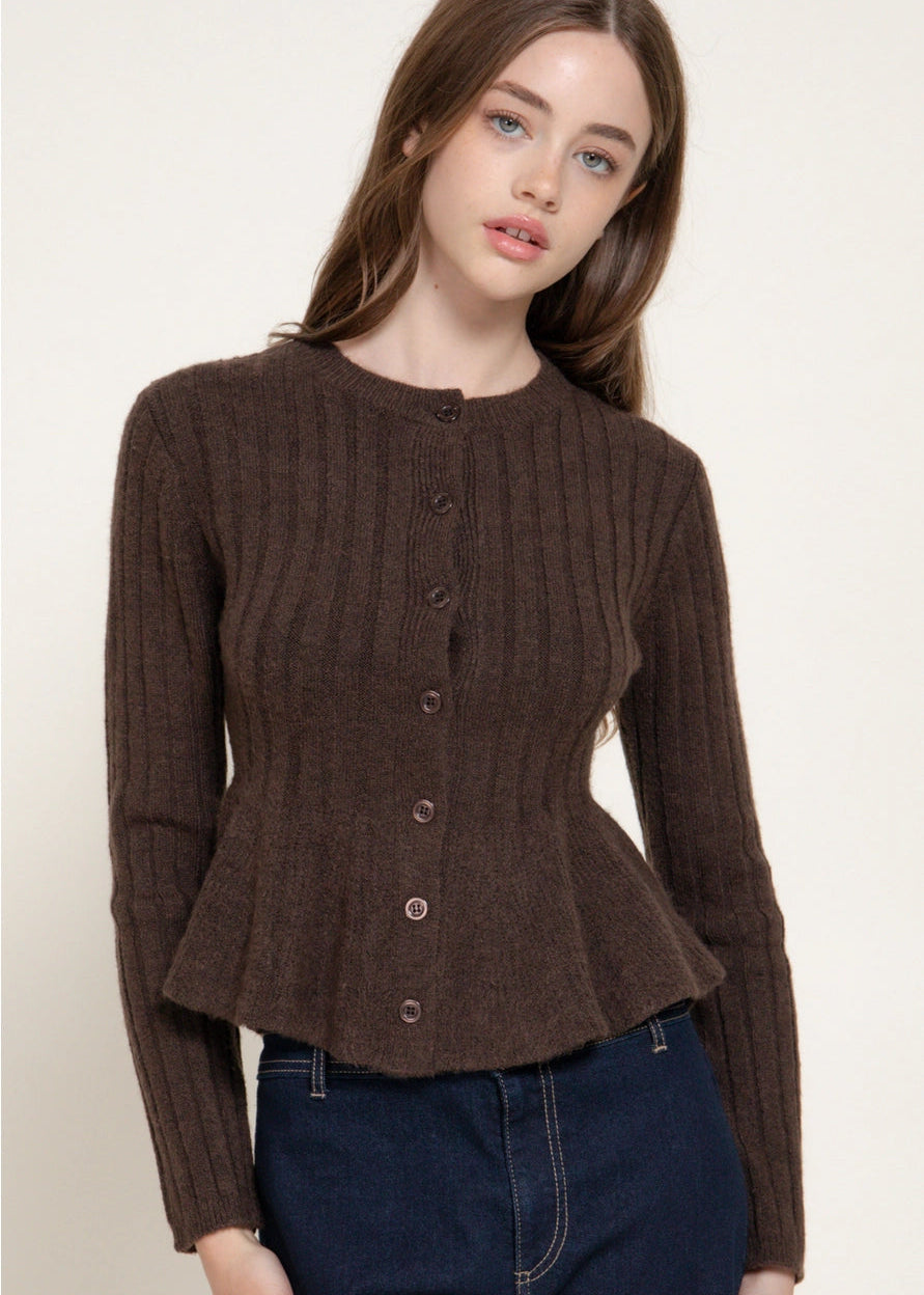 Piper Peplum Cardigan