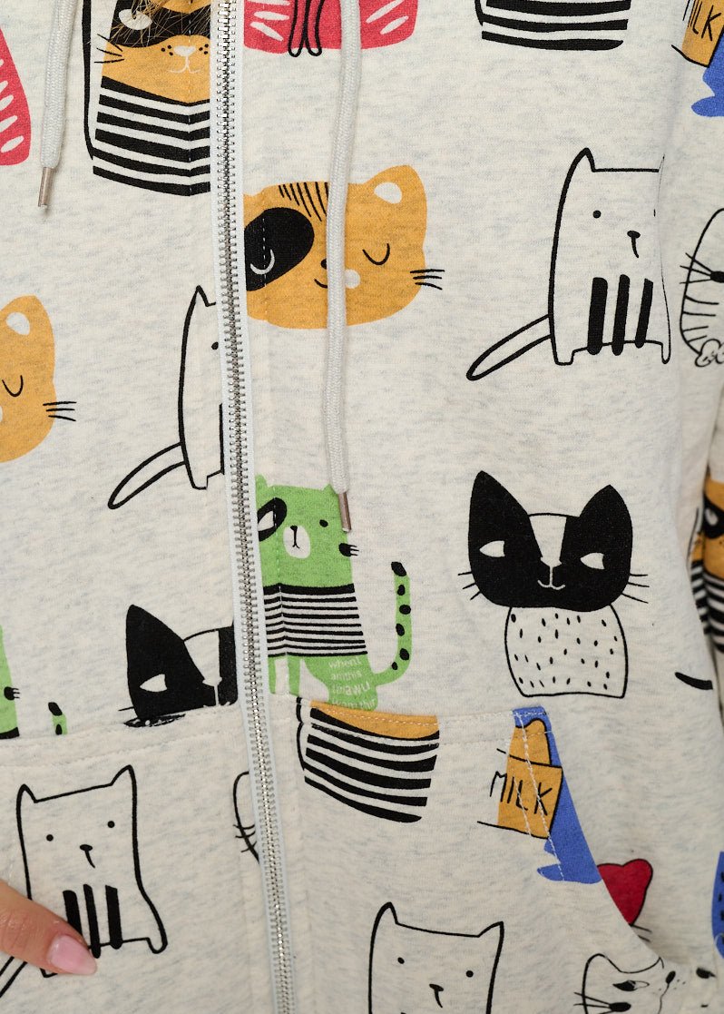 Cartoon Cats Hoodie