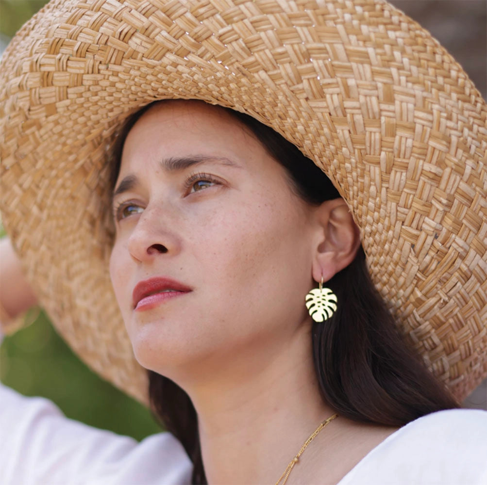 Monstera Earrings