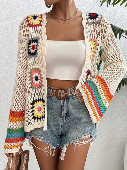 Camelia Crochet Cardigan