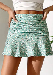 Ditsy Floral Ruffle Skirt