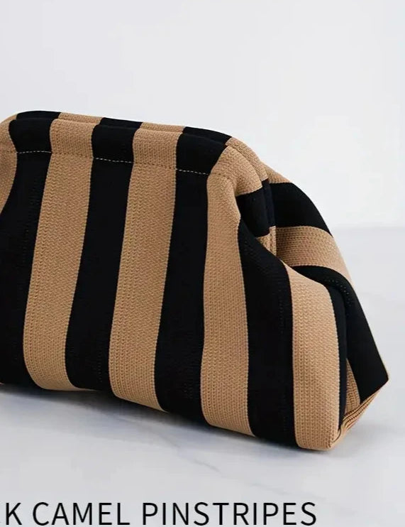 Dory Striped Clutch