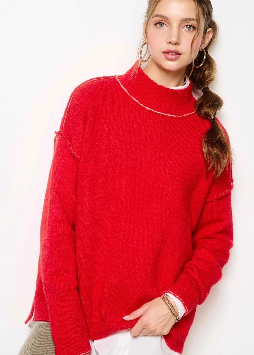 Maisie Mock Neck Sweater