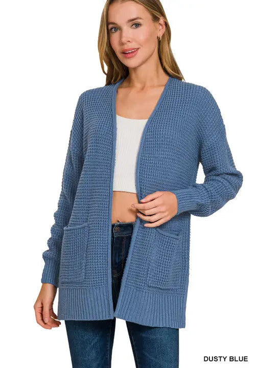 Waffle Cardigan