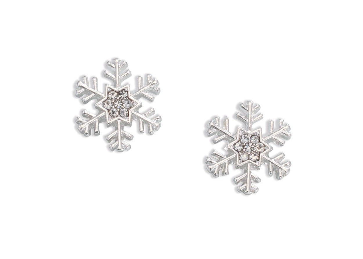 Snowflake Stud Earrings