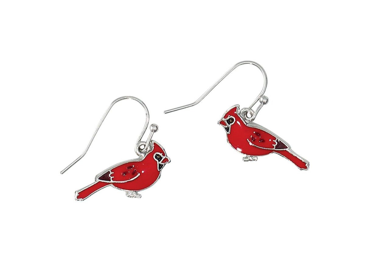 Cardinal Earrings