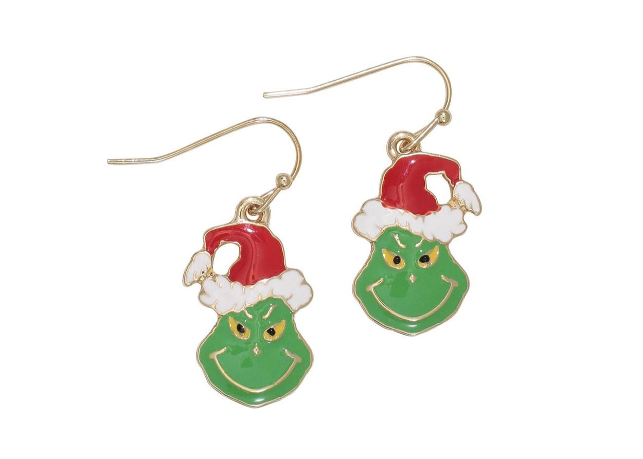 Christmas Grinch Earrings
