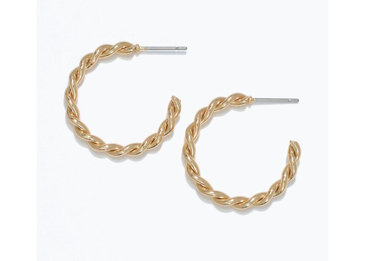 Twisted Hoop Earrings