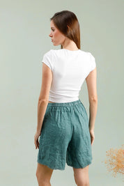 Linen Bermuda Shorts