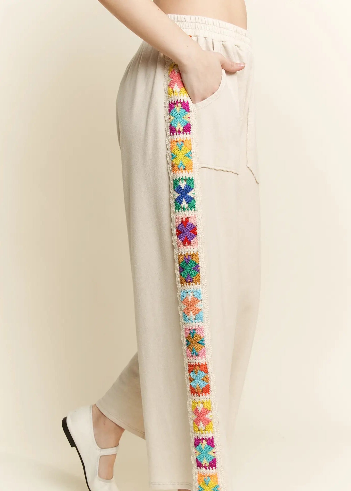 Crochet Trim Pants