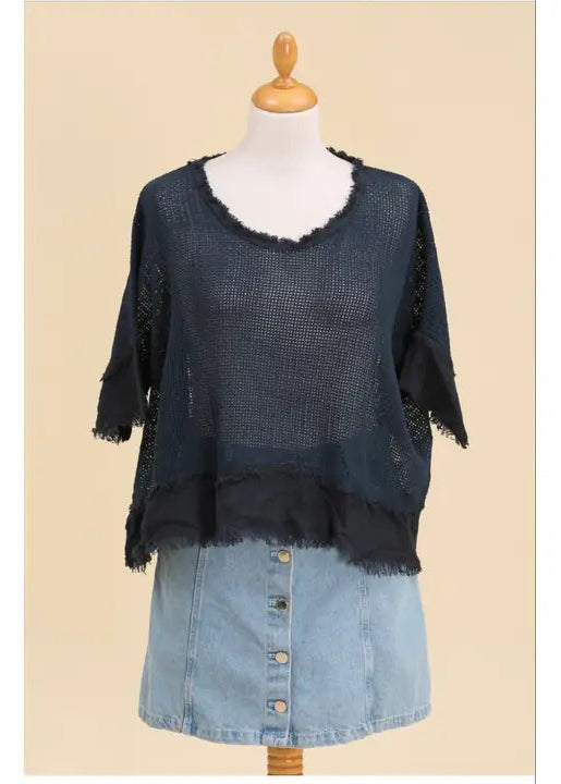 Olivia Openwork Blouse