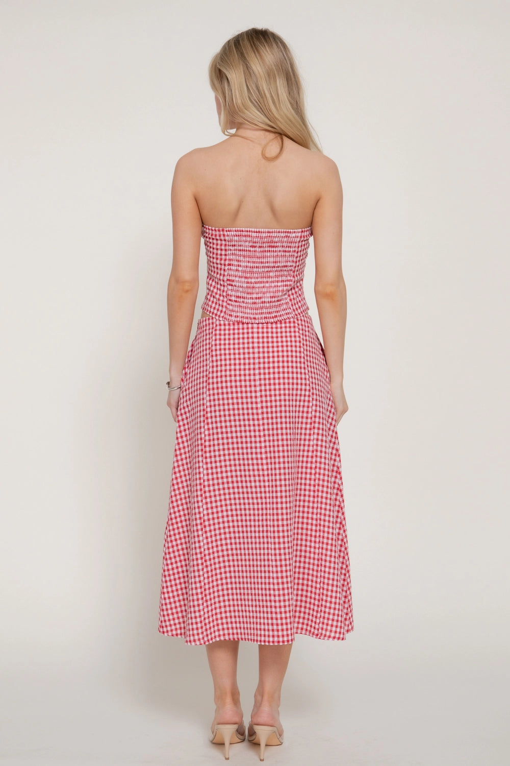 Ella Gingham Top & Skirt