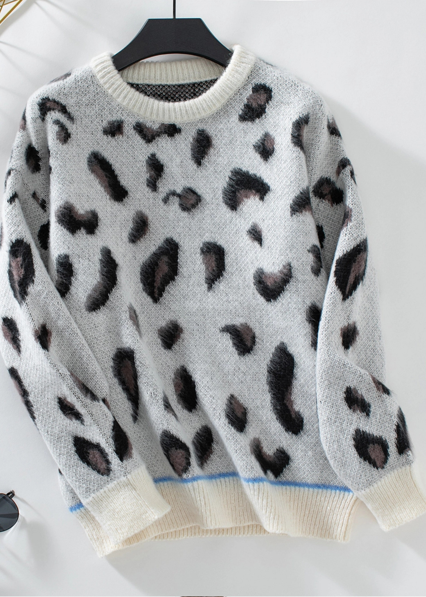 Leopard Print Jacquard Sweater