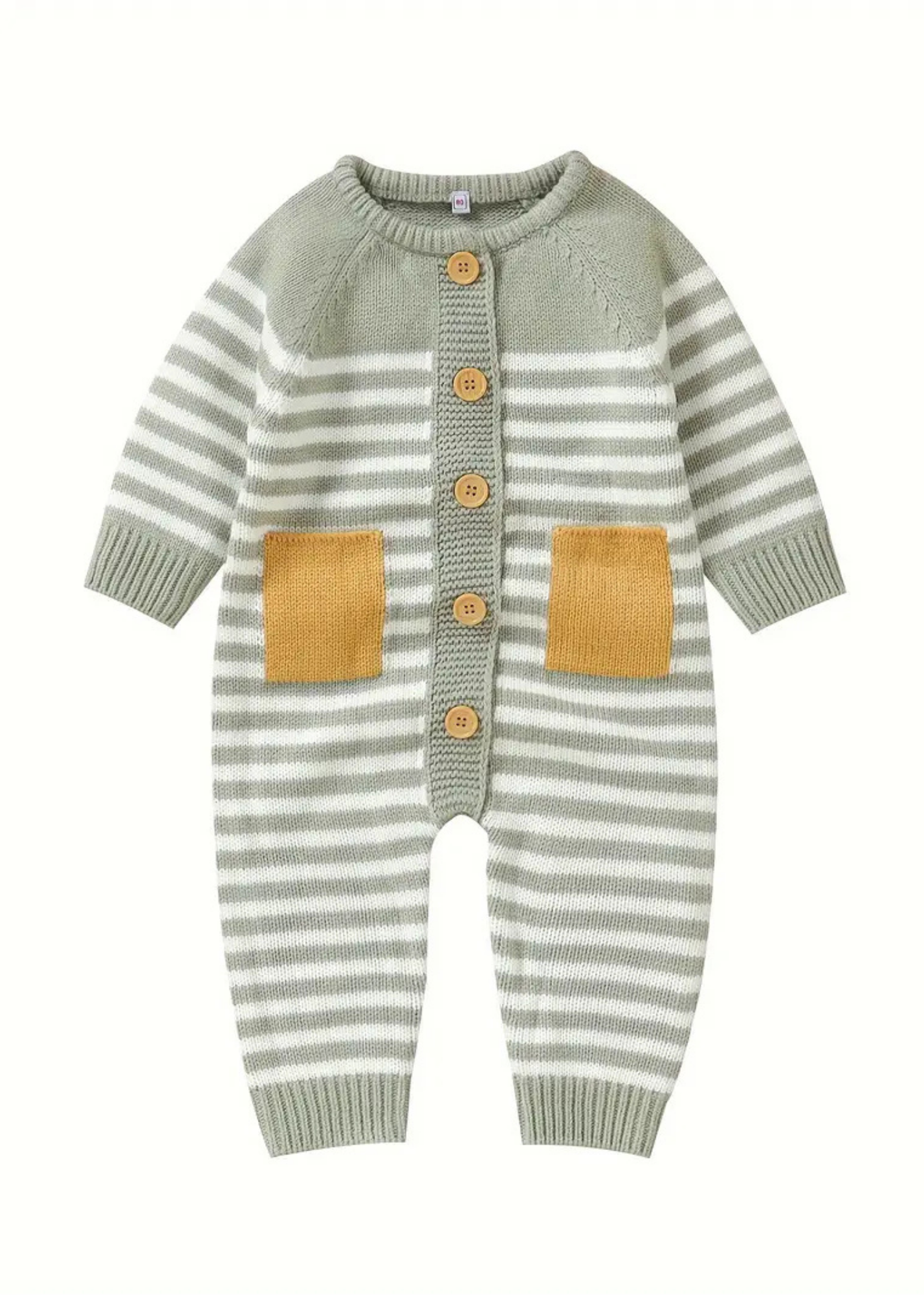 Striped Unisex Romper-Baby