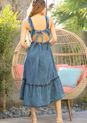 Dolly Denim Maxi Dress