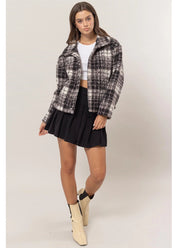 Plaid Boucle Jacket
