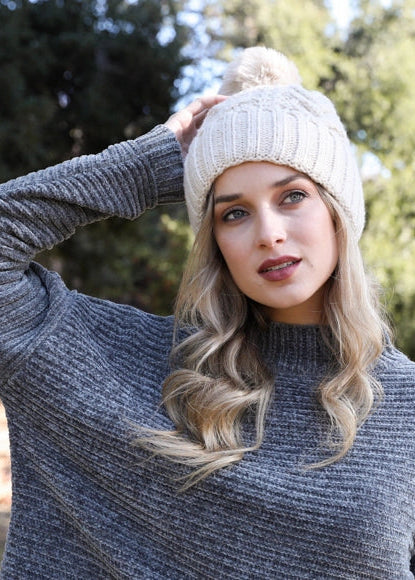 Cable Knit Beanie