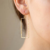 Rectangular Drop Earrings
