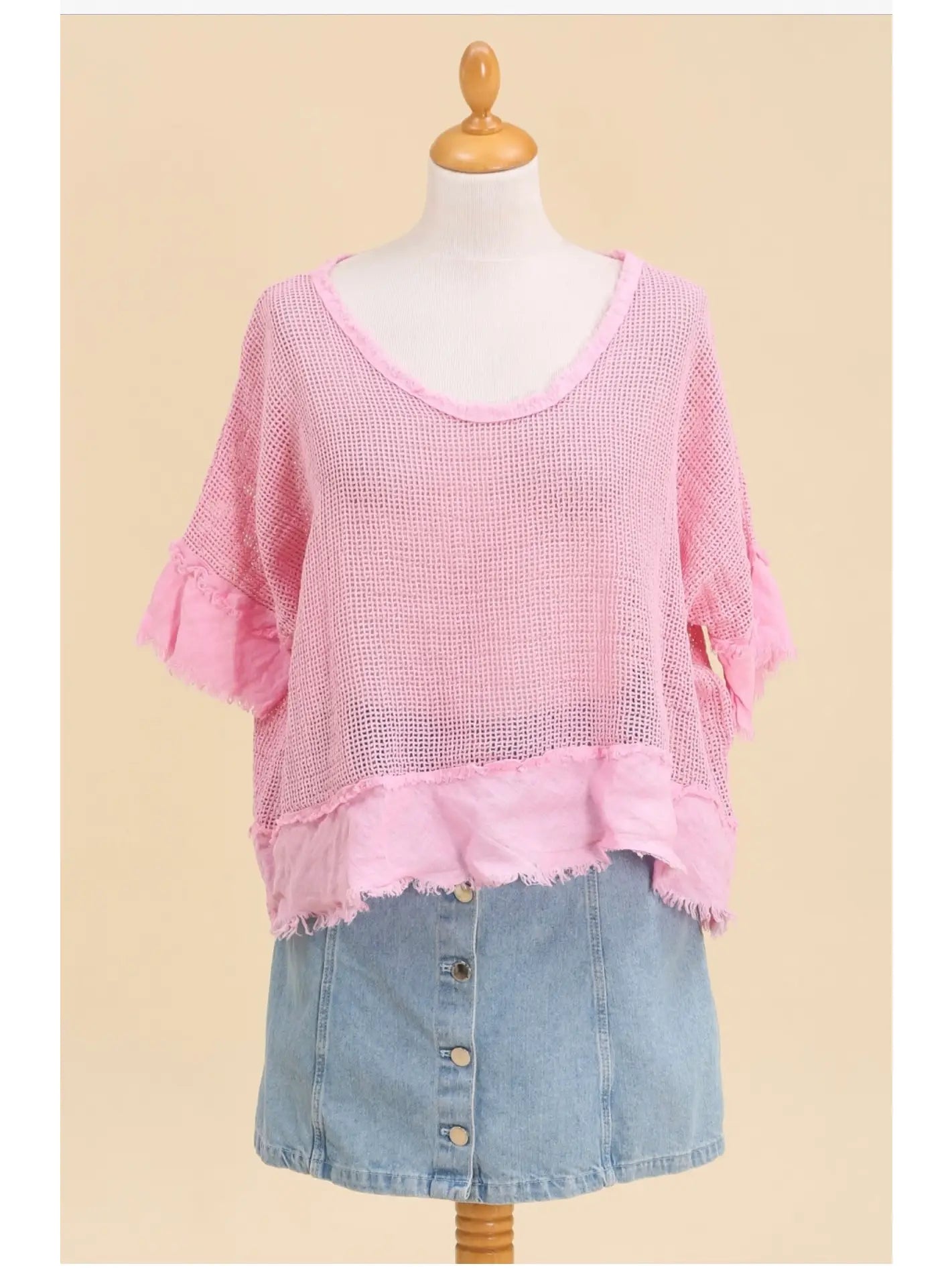 Openwork Blouse