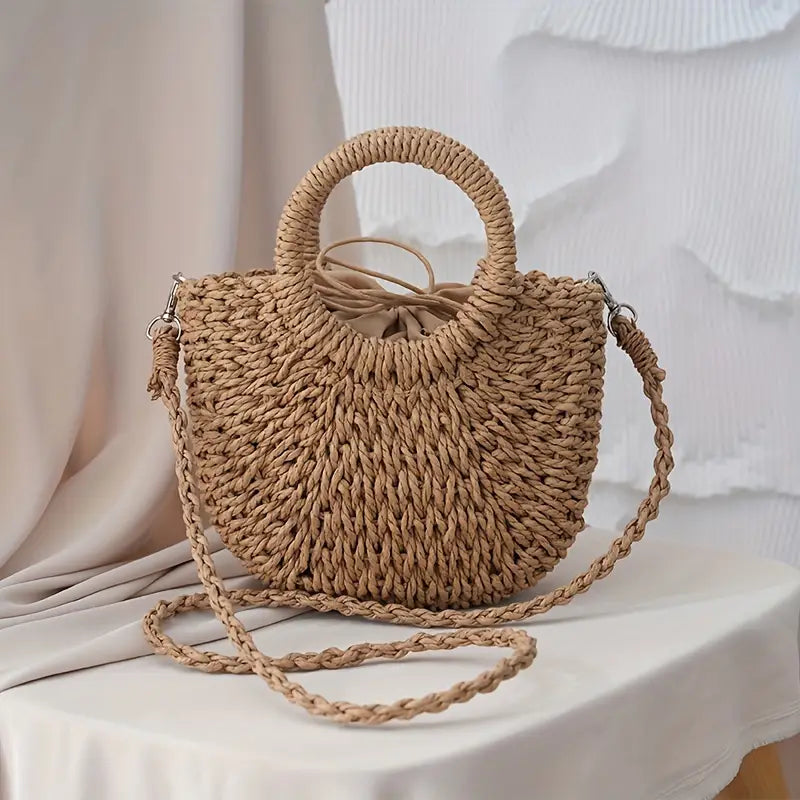 Rattan Crossbody Bag