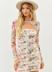 Romantic Floral Bodycon