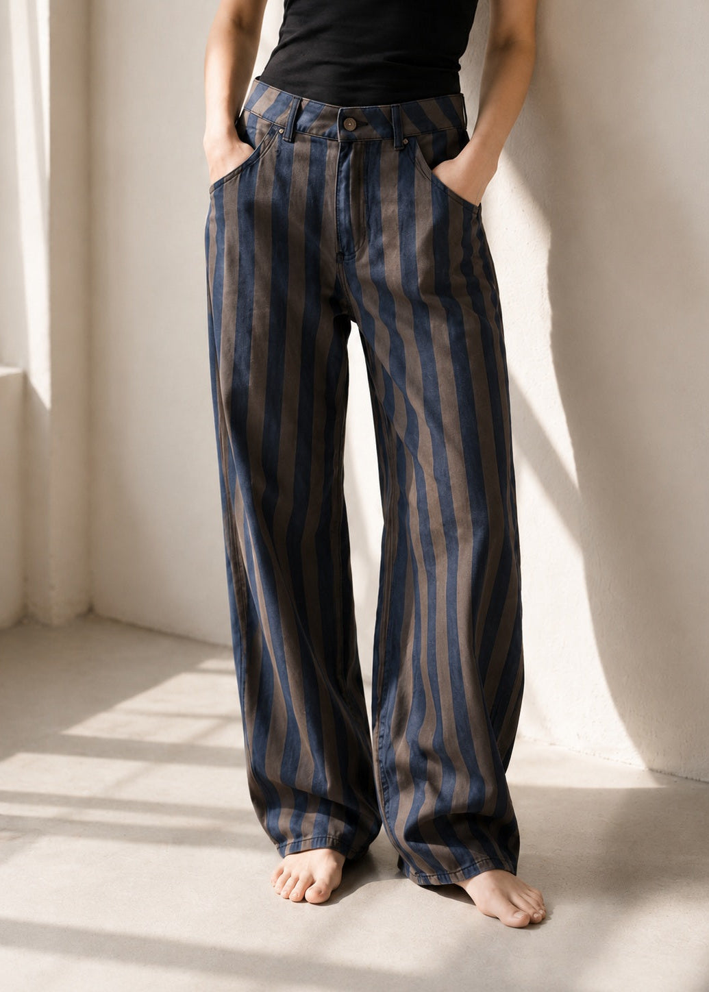 Carlina Striped Jeans