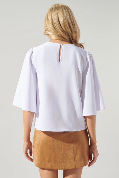 Rya Flutter Sleeve Top