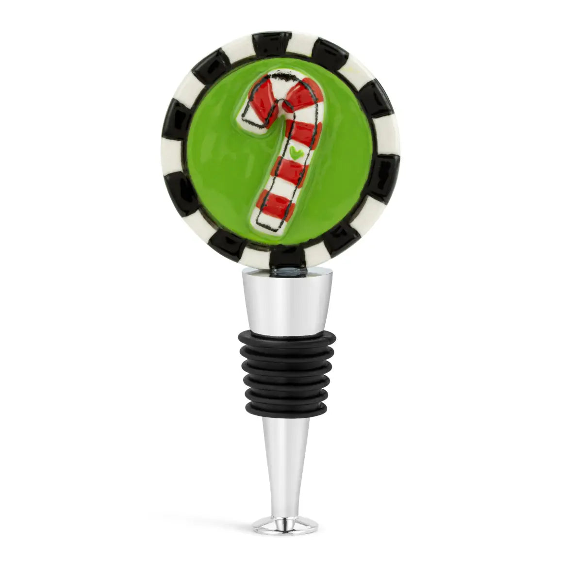 Candy Cane Bottle Stopper