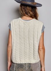 Cable Knit Vest