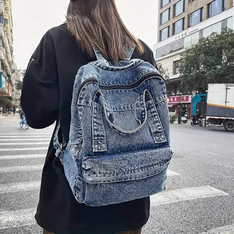 Denim Backpack