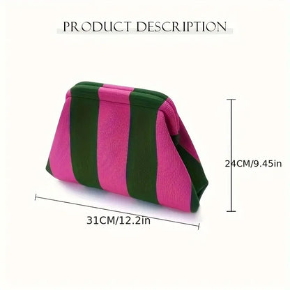 Dory Striped Clutch