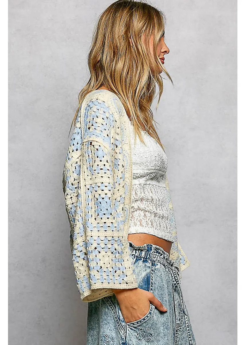 Corbin Crochet Cardigan