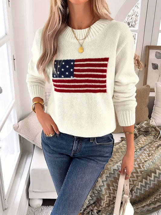 Patriotic Flag Sweater