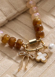 Glass Bead /Charm Necklace