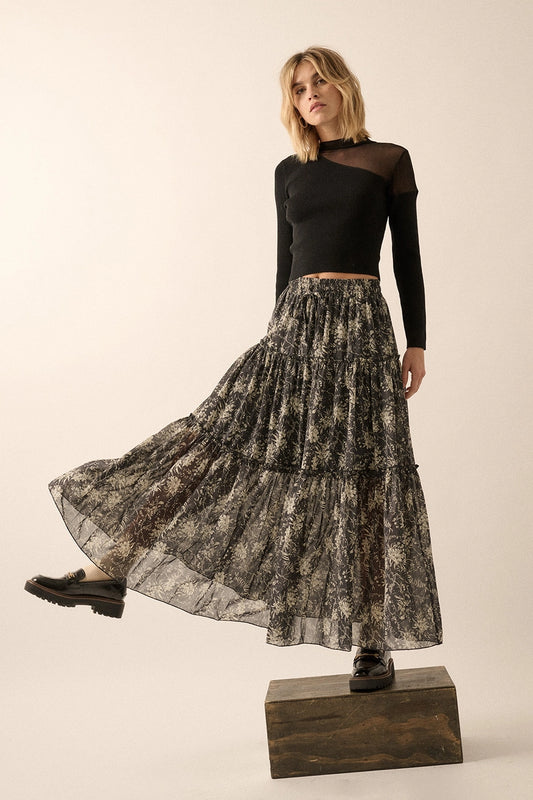 Queen of Night Floral Maxi