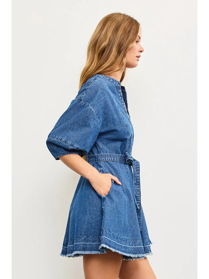 Halfway There Denim Dress