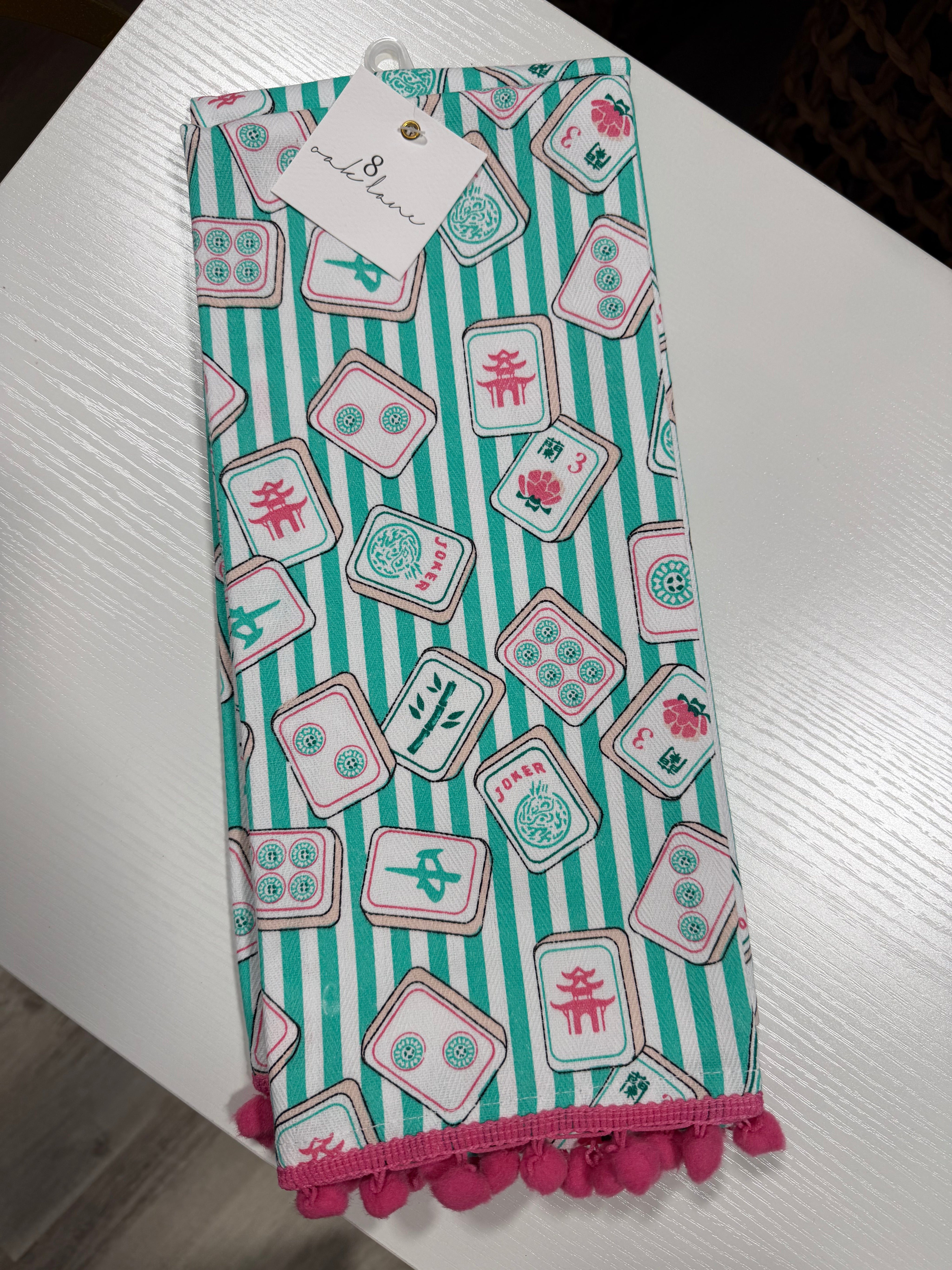 Mahjong Tea Towel