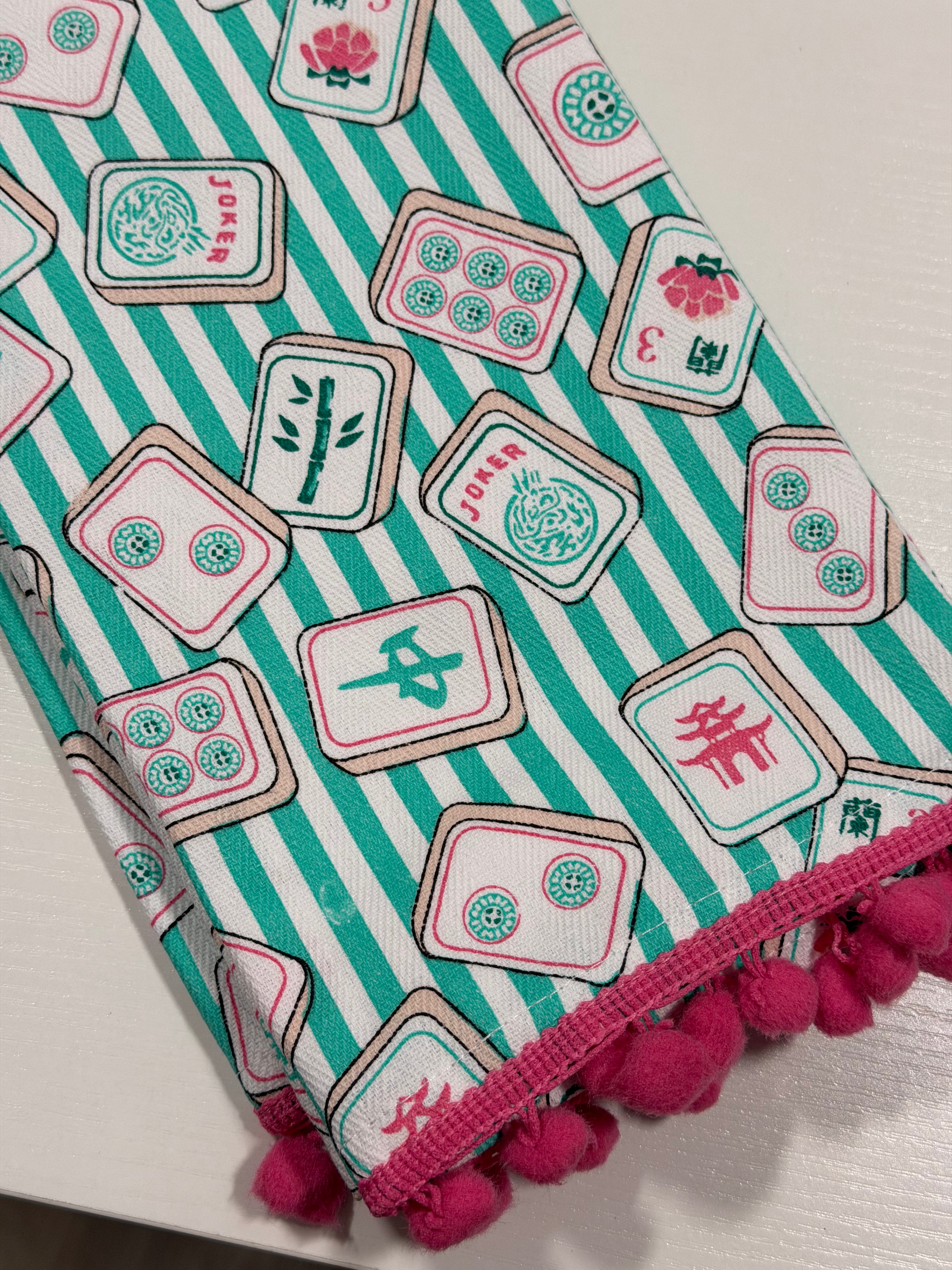 Mahjong Tea Towel