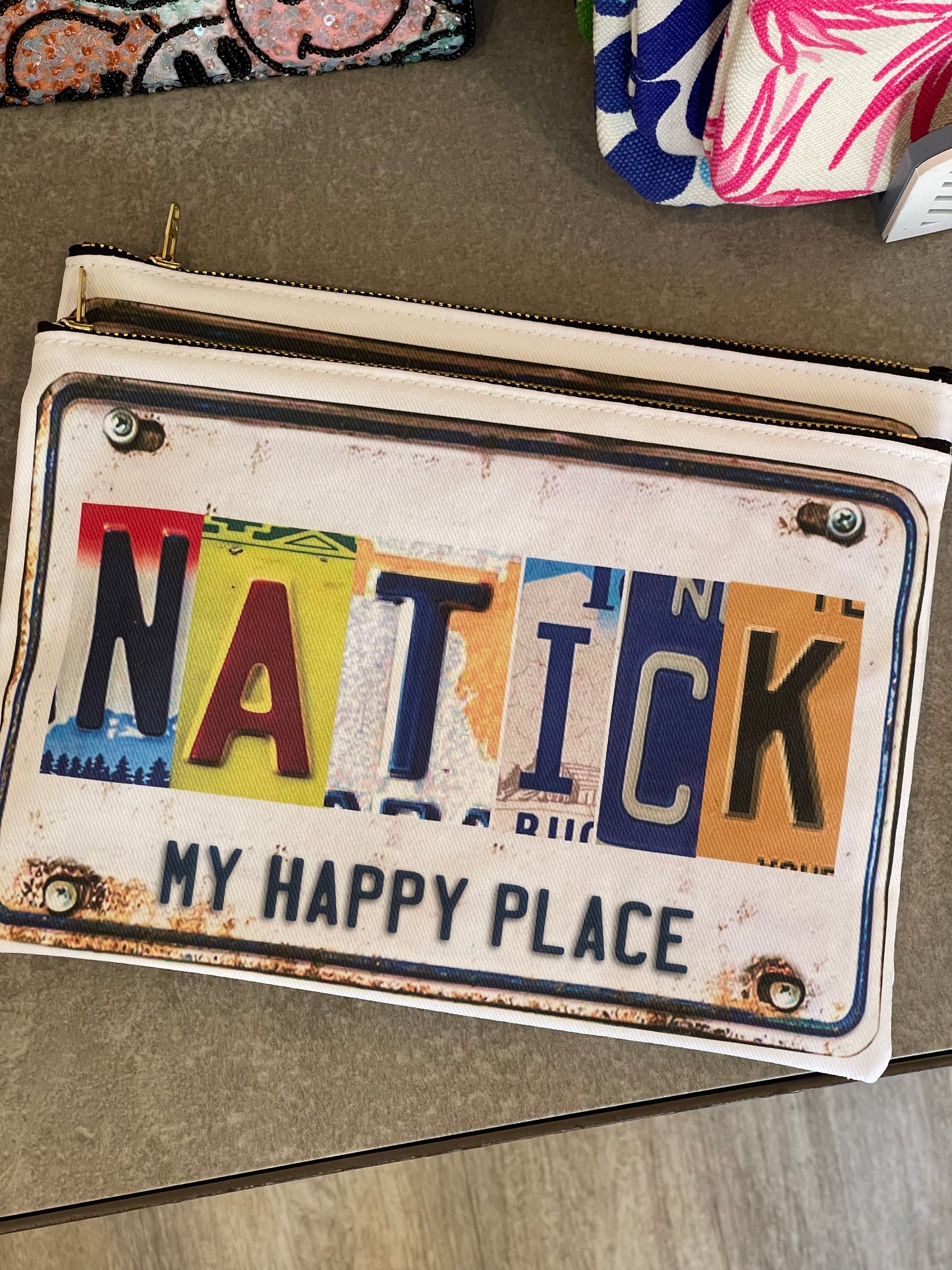 License Plate-My Happy Place Bags