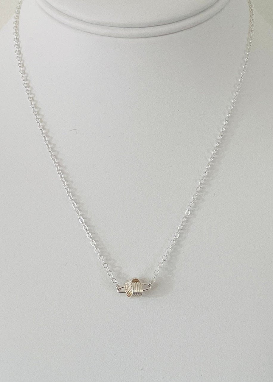 Silver Knot Necklace