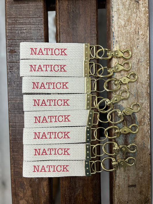 Natick/Happy Place Keychain