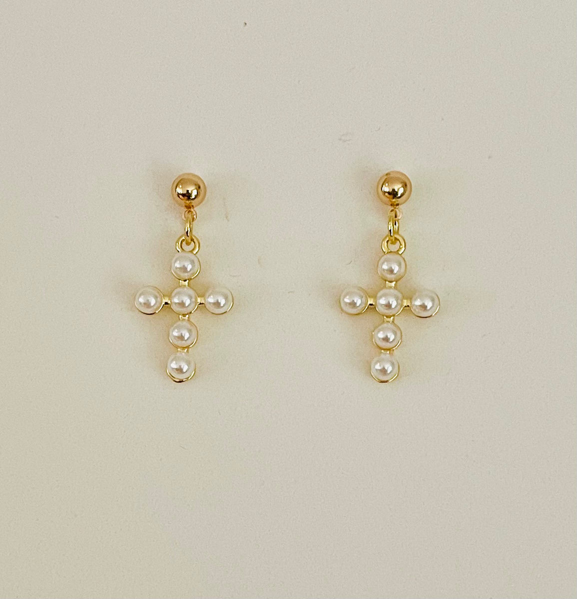 Flower/Pearl Drop Earring