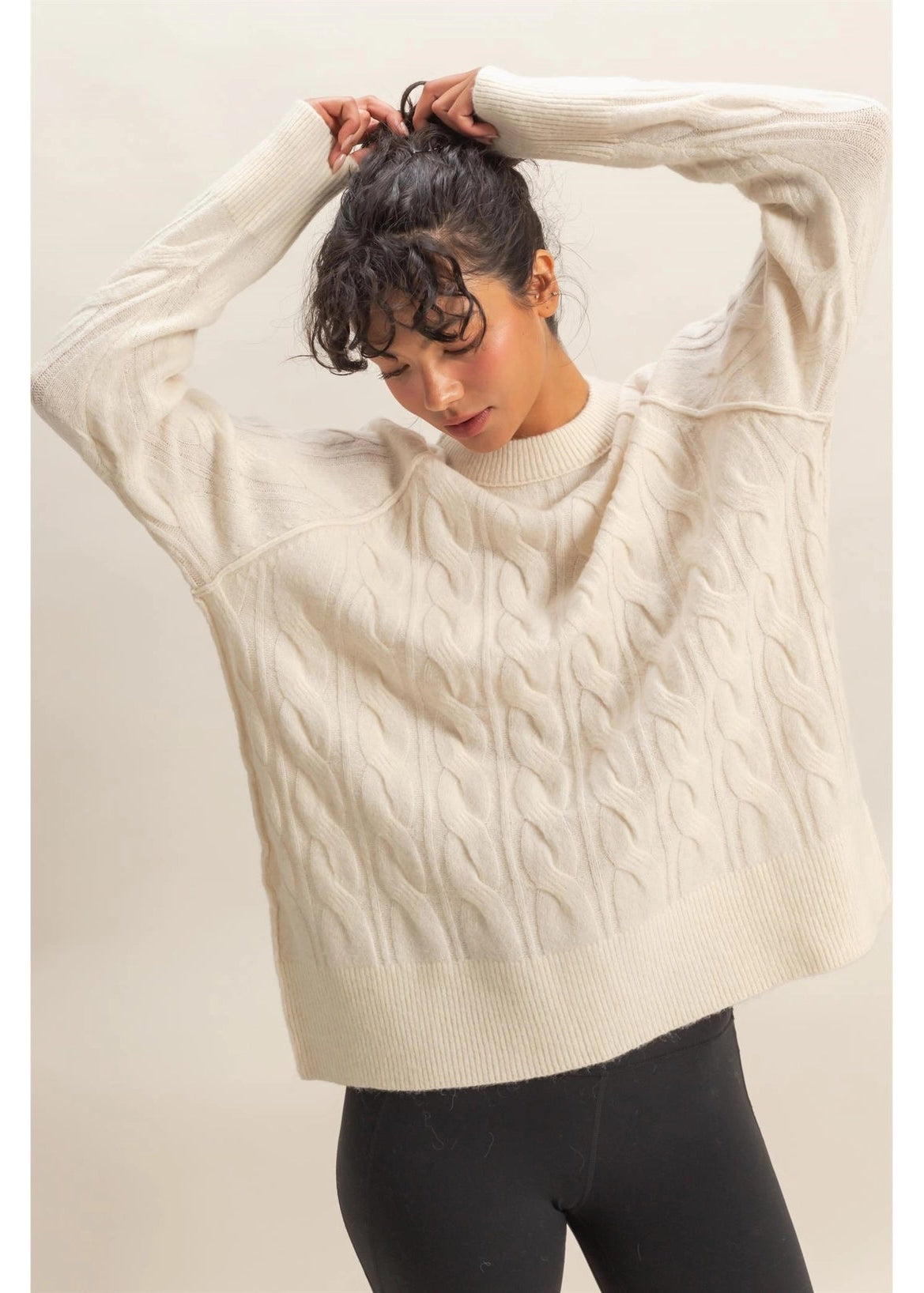Classic Cable Crewneck