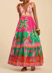 Tropical Floral Maxi Dress
