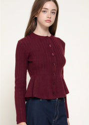 Piper Peplum Cardigan