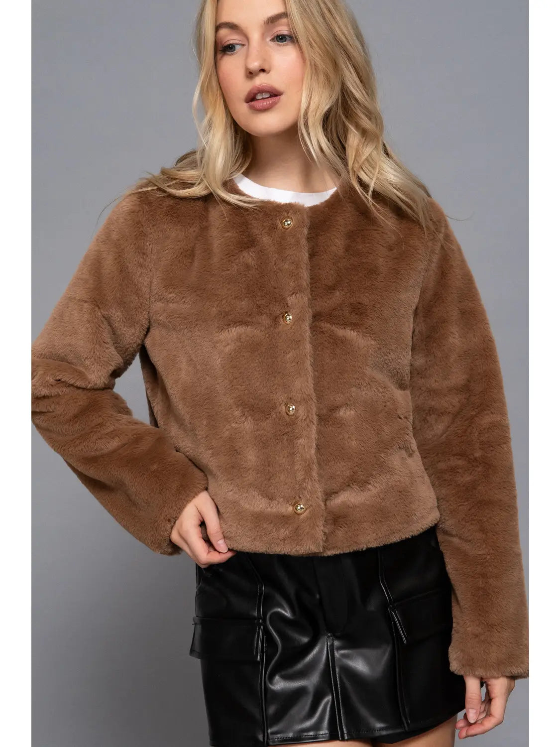 Brunella Faux Fur Blazer
