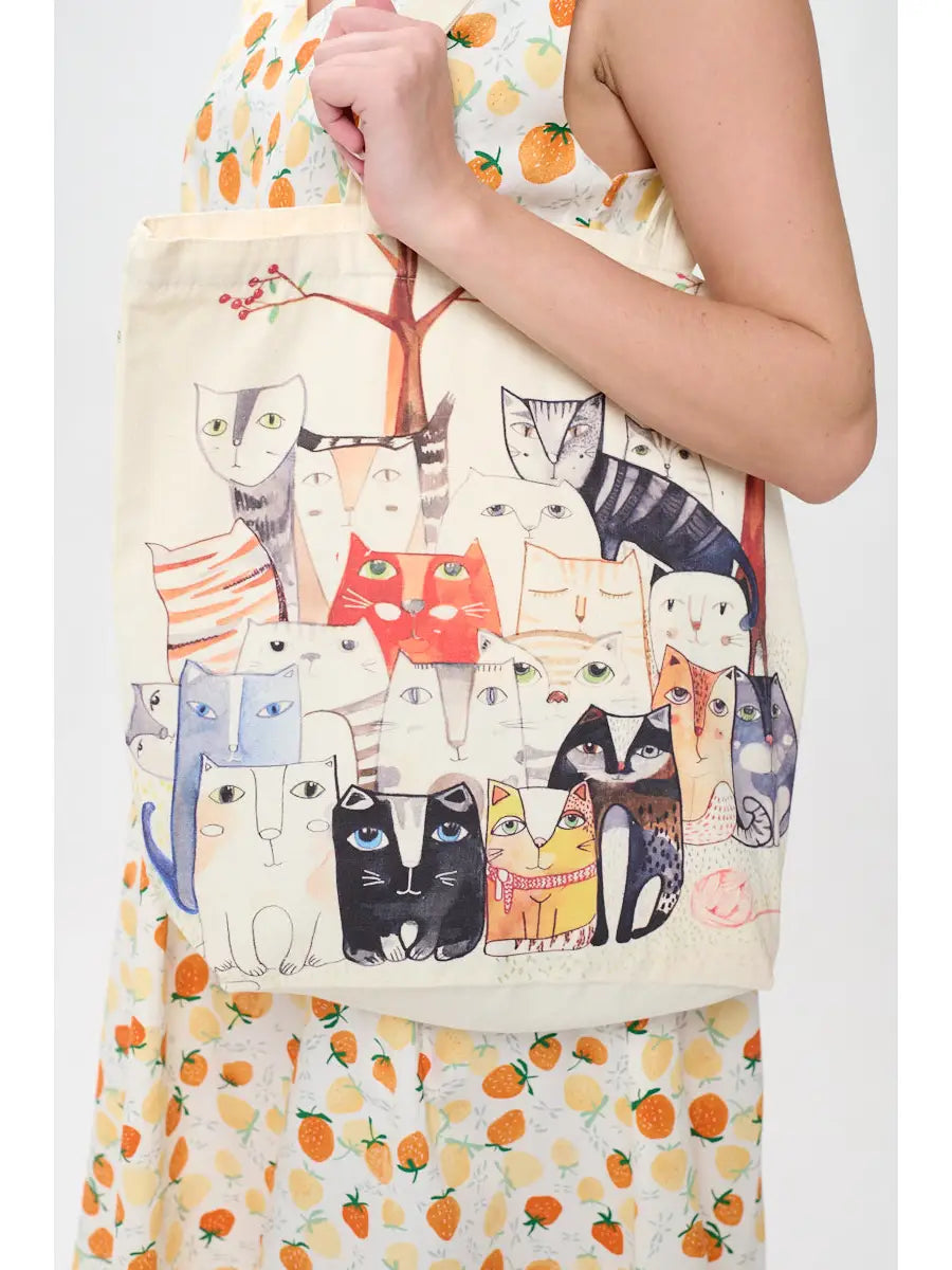 Cat Frenzy Tote Bag