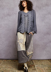 Cody Crochet V-Neck Top