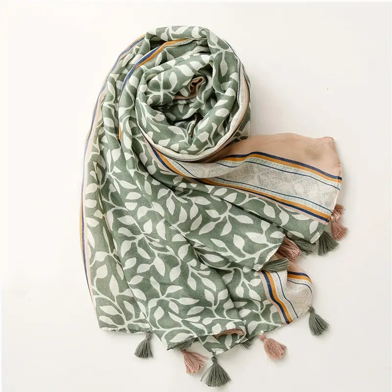 Luxurious Floral Print Scarf